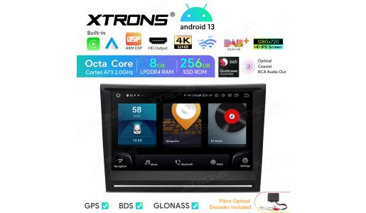 8 inch Qualcomm Snapdragon 665 AI Solution Android Octa-Core 8GB RAM + 256GB ROM Car Navigation System (4G LTE*) Custom Fit for Porsche