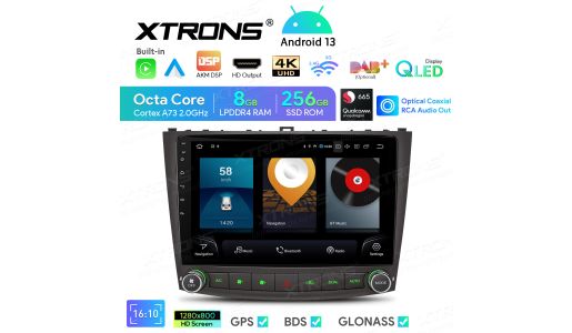 10.1 inch Qualcomm Snapdragon 665 AI Solution Android Octa-Core 8GB RAM + 256GB ROM Car Navigation System (4G LTE*) Custom Fit for Lexus