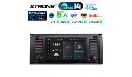 7 inch Octa Core 4+64GB Global 4G LTE Android 14 Car Stereo Multimedia Player Custom Fit for BMW
