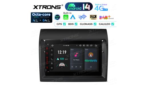 7 inch Octa Core 4+64GB Global 4G LTE Android 14 Car Stereo Multimedia Player Custom Fit for Fiat