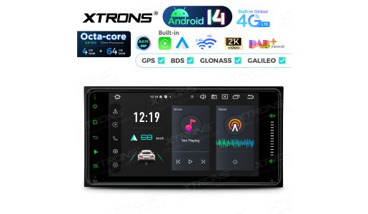 7 inch for TOYOTA Octa Core 4+64GB Global 4G LTE Android 14 Car Stereo Multimedia Player