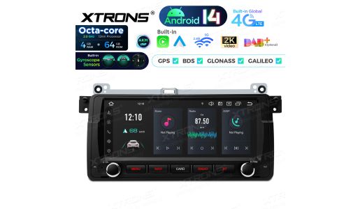 8.8 inch Octa Core 4+64GB Global 4G LTE Android 14 Car Stereo Multimedia Player Custom Fit for BMW/Rover/MG