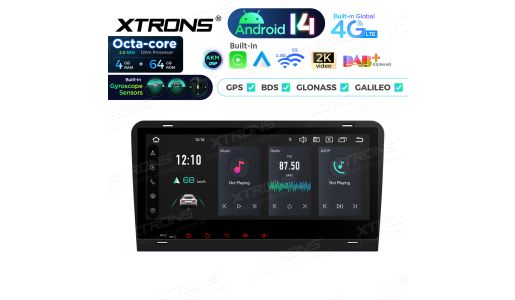 8.8 inch Octa Core 4+64GB Global 4G LTE Android 14 Car Stereo Multimedia Player Custom Fit for Audi