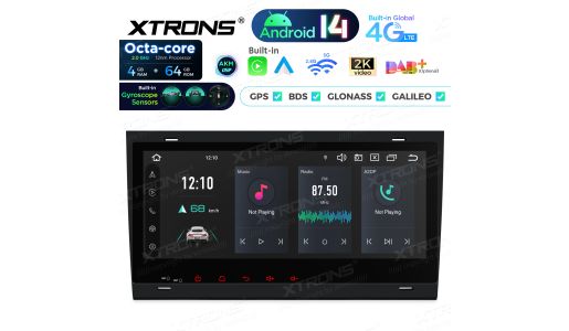 8.8 inch Octa Core 4+64GB Global 4G LTE Android 14 Car Stereo Multimedia Player Custom Fit for Audi / Seat