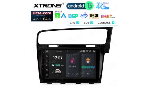 10.1 inch Octa Core 4+64GB Global 4G LTE Android Car Stereo Multimedia Player Custom Fit for Volkswagen Golf 7 RHD