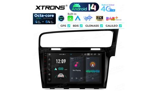 10.1 inch Octa Core 4+64GB Global 4G LTE Android Car Stereo Multimedia Player Custom Fit for Volkswagen Golf 7 RHD (Right-hand drive vehicles) (2013-2017)