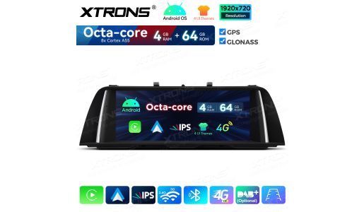 10.25 inch Android Car GPS Multimedia Player with Built-in CarPlay and Android Auto For BMW 5 series NBT