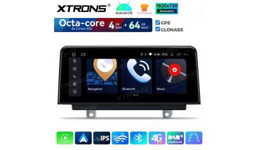 10.25 inch Android Car GPS Multimedia Player with Built-in CarPlay and Android Auto For BMW 3/4 series M3 M4 NBT