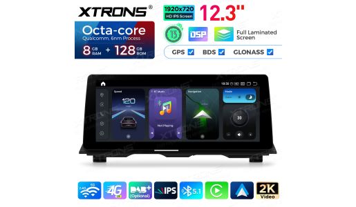 12.3 inch 8GB+128GB Android Car GPS Multimedia Player for BMW 5 Series F10 / F11 CIC System