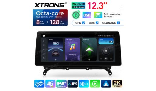 12.3'' For BMW X3 F25(2011-2013) Original CIC System Octa Core 8+128 Car Stereo 4G Built in CP AA with Full Laminated Screen