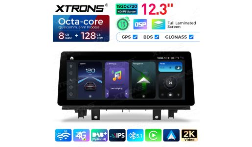 12.3 inch For BMW X1 F48  NBT System Octa Core 8+128 Car Stereo Multimedia Player with Fully Laminated Screen
