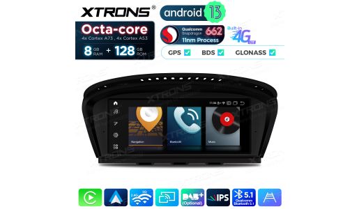 8.8 inch Qualcomm Snapdragon 662 Android 13 Car Stereo Multimedia Player for BMW 3 Series E90/5 Series E60 CIC